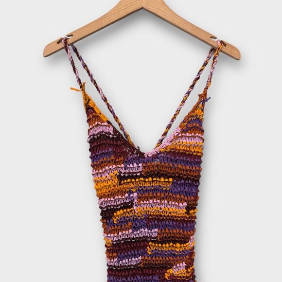 Ulla Johnson Emmalina Crochet Fringe Cotton & Silk Maxi Dress Size Small - Picture 10 of 16